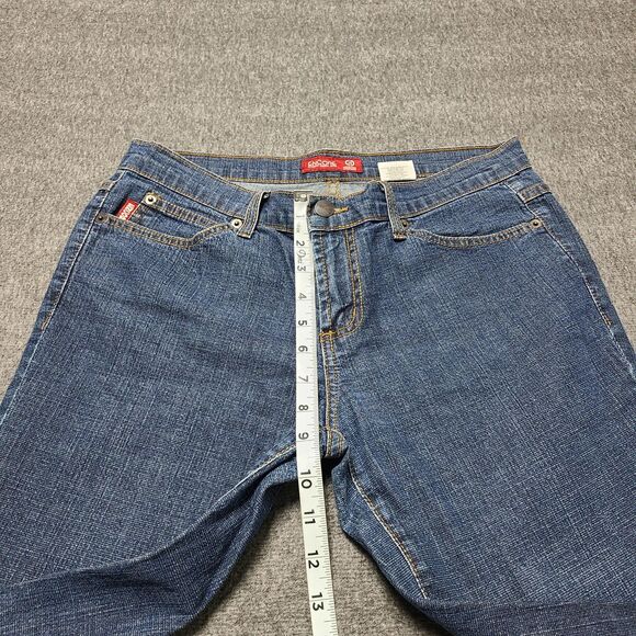 Encore Jeans Womens 11 Blue Flare Bootcut Denim Stretch Made USA Style 1282 Y2K - Picture 3 of 10